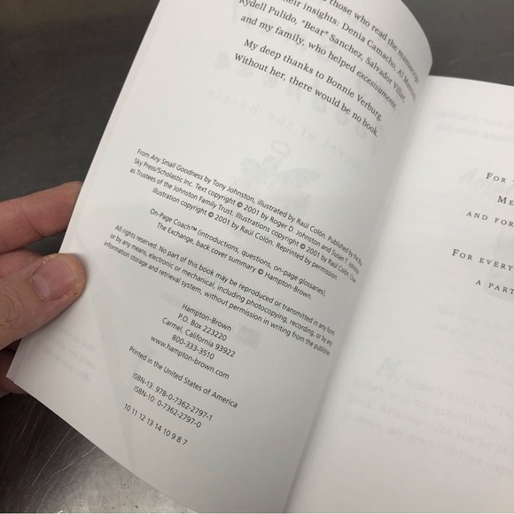 Any Small Goodness by: Tony Johnston, paperback book - Picture 2 of 5